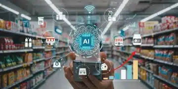 AI-powered inventory management system reducing retail shrinkage by 15%