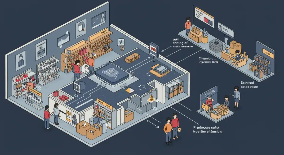 Infographic demonstrating AI's role in optimizing retail inventory and preventing shrinkage