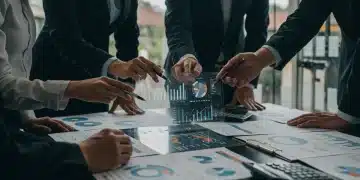 Boost AOV by 10%: High-Value Customer Segmentation Business team analyzing customer data for AOV growth