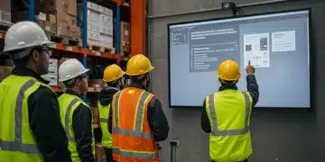 Retail workers attending an OSHA safety training session