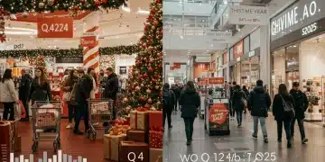 Comparison of Q4 2024 holiday shopping and Q1 2025 post-holiday consumer spending patterns