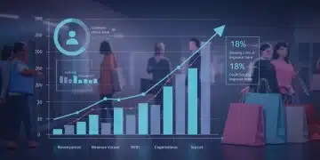 Revenue Growth: CLV's 18% Profit Boost for Retailers Revenue growth chart with customer lifetime value highlighted, showing an 18% profit increase.