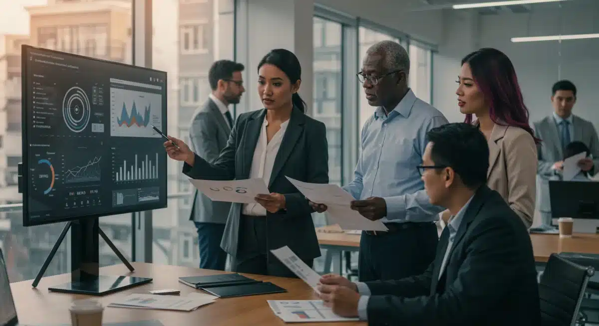 Business team strategizing for 2025 retail compliance