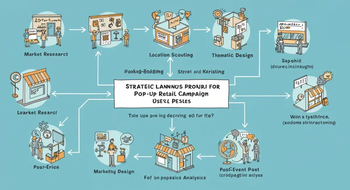 Strategic planning process for successful pop-up retail campaigns